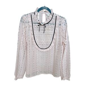 NWT Monsoon US Size 10 Lace Long Sleeve Top